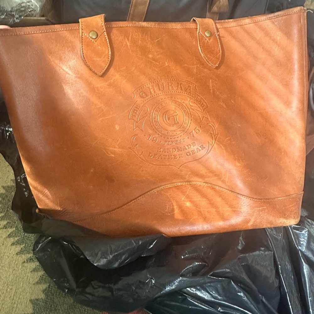 Brown Leather Tote Bag